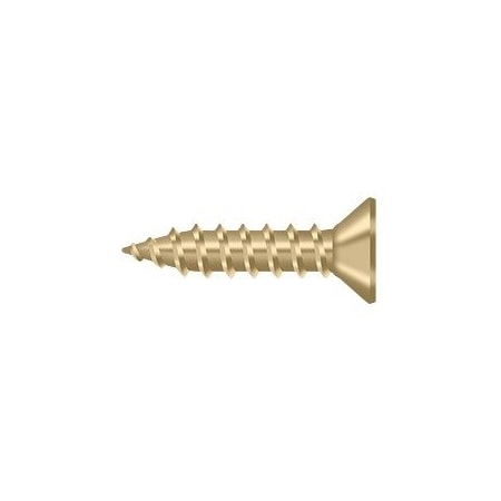 Deltana Wood Screw, Brushed Brass Steel SCWS975U4
